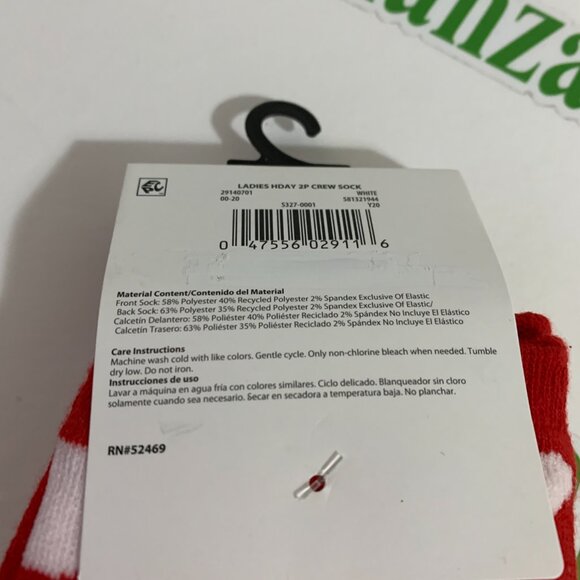 Ugly Christmas Socks Holiday Time Crew 2 Pack Snowman Polka Dot Shoe Size 4-10 - Picture 5 of 5